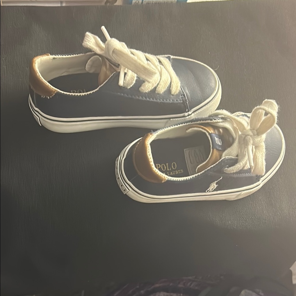 Polo by Ralph Lauren Blue and White Sneakers Classic Design